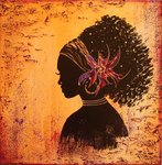 Couleurs d'Afrik  50X50  Vendu