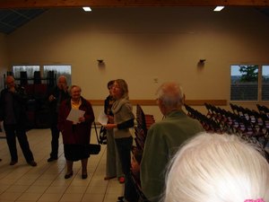 Le discours de l'artiste lors de la remise du prix